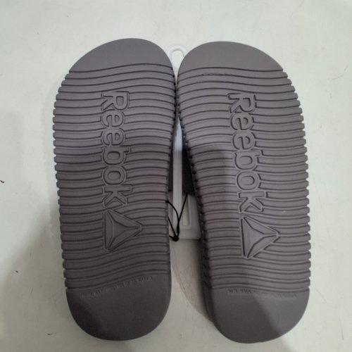 MENS REEBOK DUAL DENSITY SLIP ON SLIDE - SIZE 7- GREY/BLACK image 3