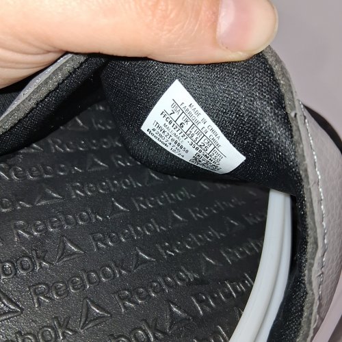 MENS REEBOK DUAL DENSITY SLIP ON SLIDE - SIZE 7- GREY/BLACK image 4