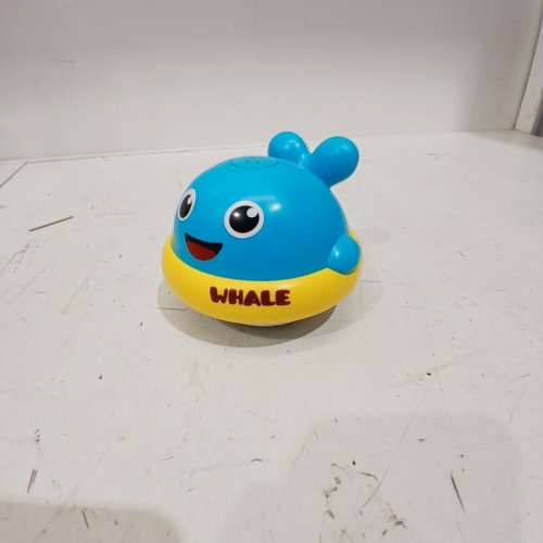 BABIES LIGHT UP WHALE SPRINKLER BATH TOY - 1 TO 3 YEARS - YELLOW/BLUE image 3