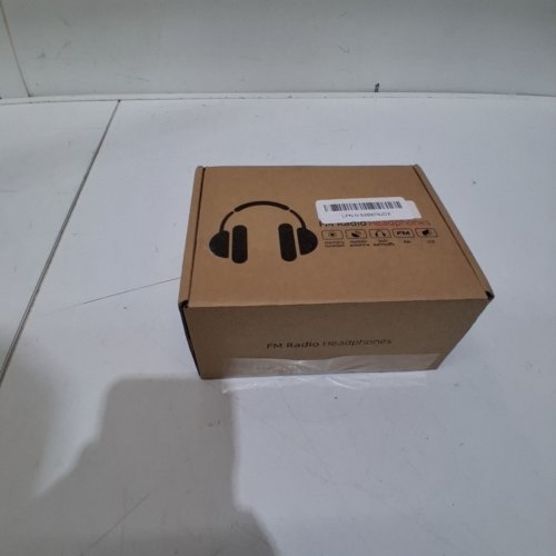 FM RECEIVER FOLDABLE RADIO HEADPHONES - BLACK image 4