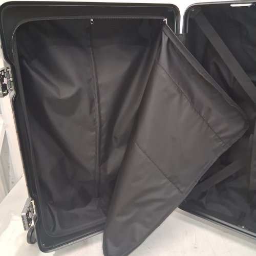 KRUTE CHECKED LUGGAGE ALUMINUM FRAME SUITCASE WITH WHEELS PC ABS HARDSIDE ZIPPERLESS - 24" - GREY - (MODEL: KT8888-U) image 12