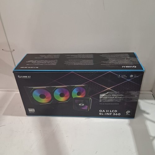 LIAN-LI GALAHAD II LCD CPU LIQUID COOLER, SL-INFINITY FAN - 360MM - BLACK (MODEL: GA2ALCD36INB) image 10