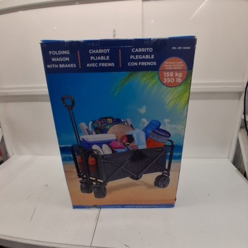 MAC SPORT XL COLLAPSIBLE FOLDING UTILITY WAGON - 350LBS MAX - BLACK/BLUE (MODEL: 1654593) image 2