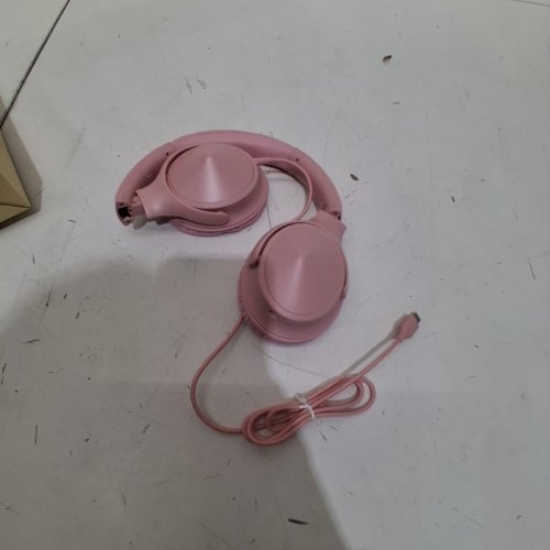 ACTIVE NOISE CANCELLING WIRED HEADPHONES -1.4M CABLE -USB-C PLUG -PINK (MODEL: BH125A) image 4