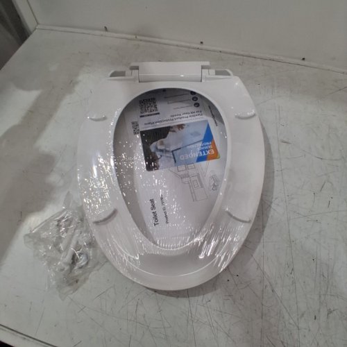 GARVEE ELONGATED SOFT CLOSE TOILET SEAT COVER / LID - 17" - WHITE (MODEL: PHO-0R8LA399) image 3