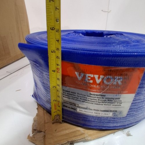 VEVOR DISCHARGE AND BACKWASH HOSE - 4" X 100FT - BLUE (MODEL: TLP04100X100FT01) image 4