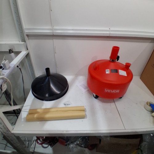 UPRIGHT OIL DRAIN - 8GAL - RED (MODEL: FF-907S) image 2