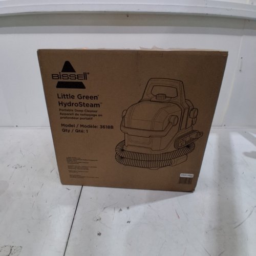 BISSELL LITTLE GREEN HYDROSTEAM PORTABLE DEEP CLEANER - BLACK (MODEL: 3618B) image 10