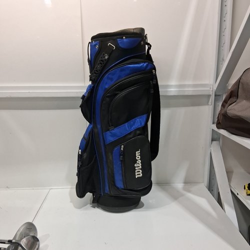 WILSON GOLF BAG - BLACK / BLUE image 3