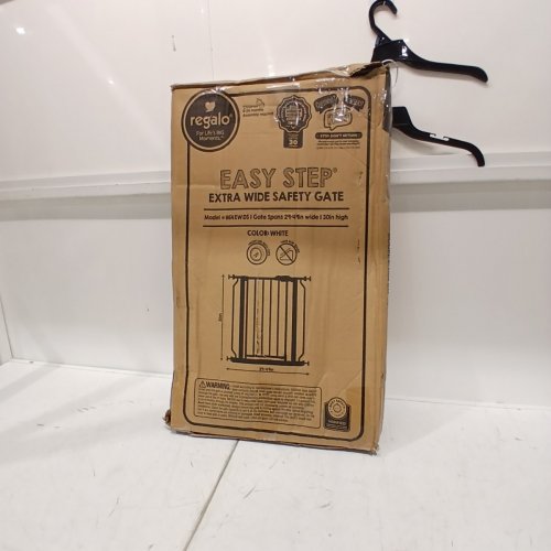 REGALO EASY STEP EXTRA WIDE BABY GATE - 30" X 29"-49" - WHITE (MODEL: 1164 EW DS) image 3