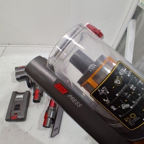 10PC HYPERVAC CORDLESS VACUUM CLEANER WITH 3-SPEED DIGITAL DISPLAY - 580 WATTS - RED/GOLD (MODEL: X10) image 5