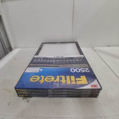 3 3M FILTRETE ALLERGEN AND ULTRAFINE PARTICLES REDUCTION AIR FILTER MPR 2500 - 16" X 25" X 1" - WHITE/BLACK (MODEL: EAX01-4) image 4