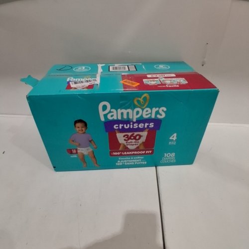 108PK PAMPERS CRUISERS 360 BABY DIAPERS - SIZE 4 image 3
