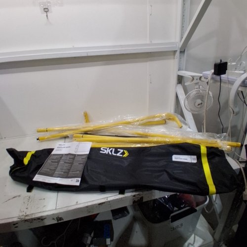 SKLZ QUICKSTER ULTRA-PORTABLE QUICK SETUP SOCCER GOAL - 12FT X 6FT - BLACK/YELLOW (MODEL: ‎3299) image 2