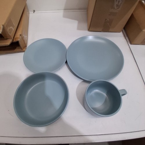 16PC STRAWBERRY STREET DINNERWARE SET - MINERAL MATTE BLUE (MODEL: WM-16-MINBLU) image 4