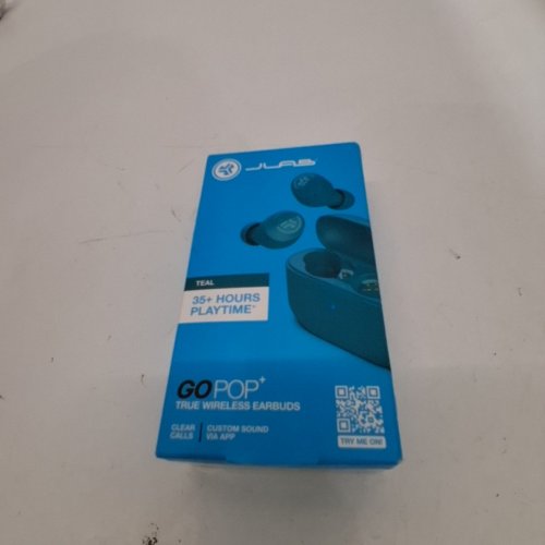 JLAB GOPOP+ TRUE BLUETOOTH WIRELESS EARBUDS WITH CHARGING CASE - 35+ HOURS PLAYTIME - TEAL (MODEL: EBGAIRPOPRTEL124) image 4