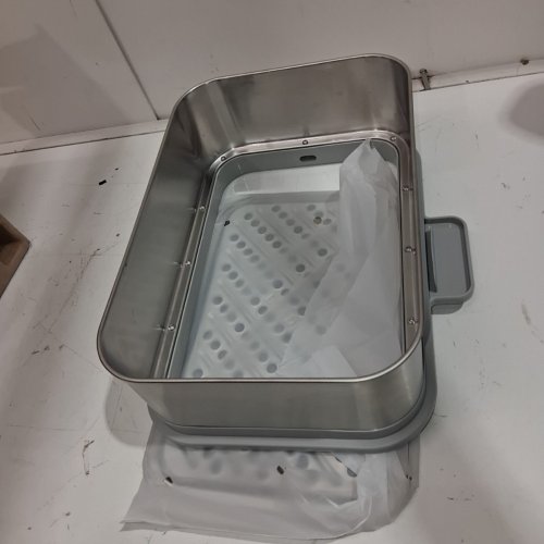 BUYDEEM 2-TIER ELECTRIC FOOD STEAMER FOR 4-8 SERVINGS WITH 7 PRESET TIMINGS AND DUAL BOIL-DRY PROTECTION - 10L - STAINLESS STEEL/GREEN (MODEL: G5247US) image 5