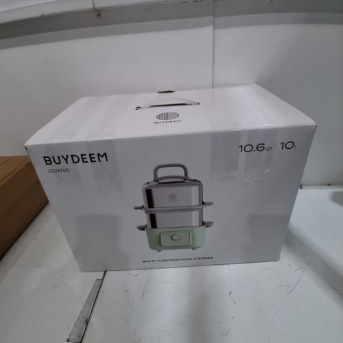 BUYDEEM 2-TIER ELECTRIC FOOD STEAMER FOR 4-8 SERVINGS WITH 7 PRESET TIMINGS AND DUAL BOIL-DRY PROTECTION - 10L - STAINLESS STEEL/GREEN (MODEL: G5247US) image 6