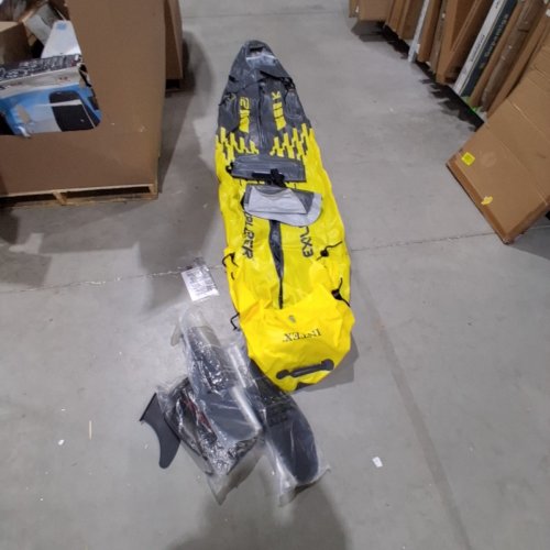 INTEX EXPLORER K2 2-PERSON INFLATABLE KAYAK SET WITH ALUMINUM OARS & PUMP - YELLOW (MODEL: 68307EP) image 2