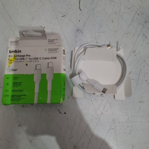 BELKIN USB-A TO USB-C CABLE - 3.3FT - WHITE (MODEL : CAB024) image 2