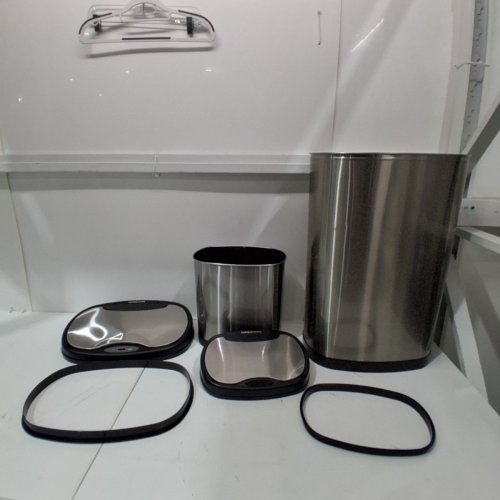 2PC NINESTARS AUTOMATIC TRASH CAN SET, 50L & 12L image 3