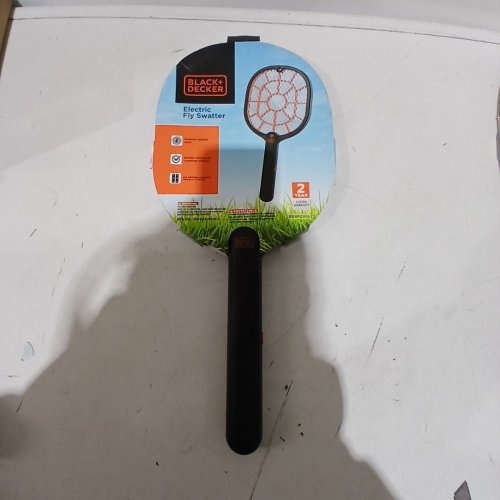 BLACK + DECKER LARGE HANDHELD BATTERY POWERED ELECTRIC FLY SWATTER - ORANGE/BLACK image 5