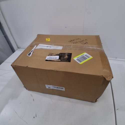 ~700PC GOODLUCK DISPOSABLE GOLD RIMMED DINNERWARE SET FOR 100 GUESTS - (MODEL: GL1-CP-YPJS-700PCS-CA) image 5