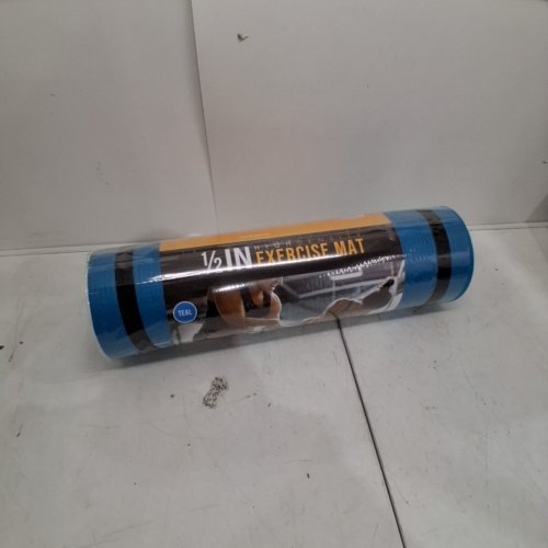 CAP BARBELL HIGH DENSITY EXERCISE YOGA MAT WITH STRAP - 1/2" X 24"X 68" - TEAL (MODEL: MTIS-6523-12TL) image 2