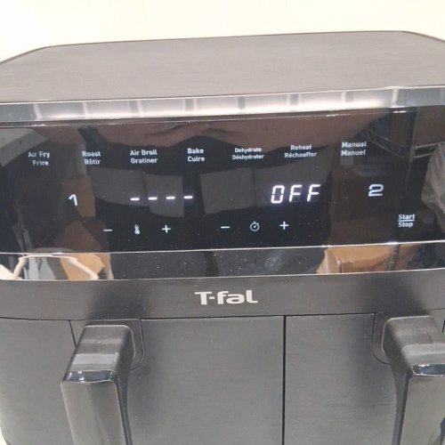 T-FAL 7-IN-1 DUAL EASY FRY AIR FRYER - 8.7QT - BLACK - (MODEL: EY9428Q0) image 5