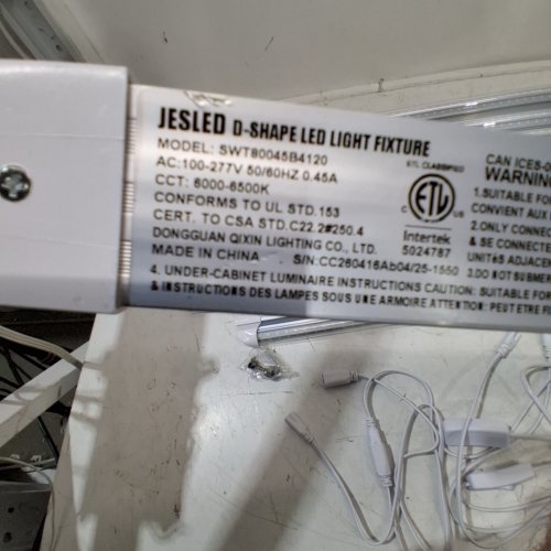 8PK CNSUNWAY LIGHTING T8 LED SHOP LIGHTS WITH LINKABLE CABLES - 4FT - 48W - 6000 K BRIGHT WHITE (MODEL: SWT80045B4120) image 5