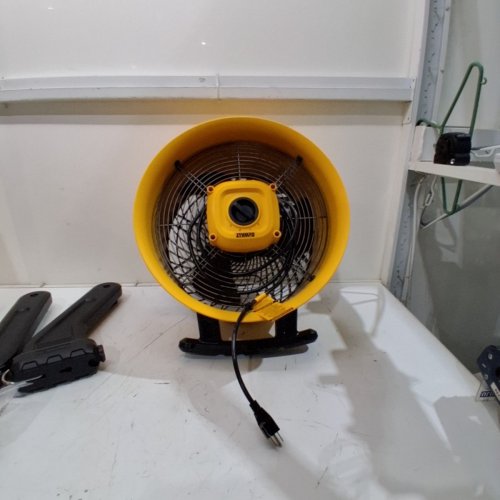 DEWALT FLOOR FAN, 360° ADJUSTABLE TILTING AIRFLOW FAN, 3-SPEED 4000 CFM MAX - YELLOW BLACK (MODEL:DXF1616/ 9631000) image 4