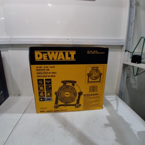DEWALT FLOOR FAN, 360° ADJUSTABLE TILTING AIRFLOW FAN, 3-SPEED 4000 CFM MAX - YELLOW BLACK (MODEL:DXF1616/ 9631000) image 5