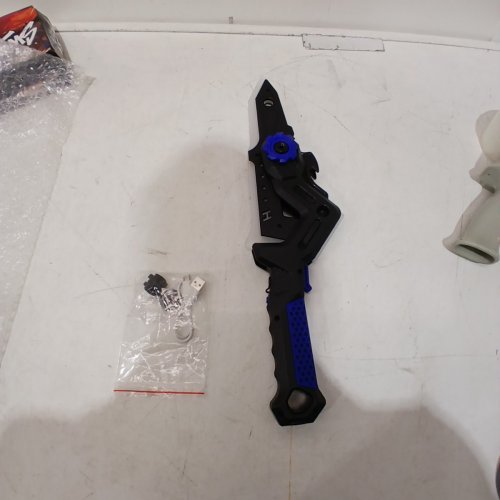 ZUNATE SWORD-AXE LED TOY - BLACK/BLUE (MODEL: HY2555) image 4