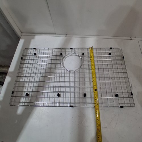 SINK GRID PROTECTOR FOR REAR DRAIN - 27.5" X 15.5" - SILVER image 2