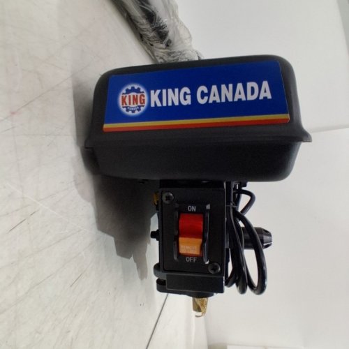 KING CANADA 5-SPEED 8" BENCH DRILL PRESS - 2.5AMP - 620-3100 SPINDLE RPM - ACCEPTS UP TO 1/2" SHANKED DRILL BITS - BLACK (MODEL: KC-108N) image 5