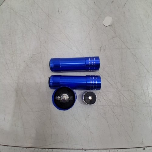 3 LED PHOTOELECTRIC LIGHTWEIGHT ALUMINUM FLASHLIGHT - BLUE image 2