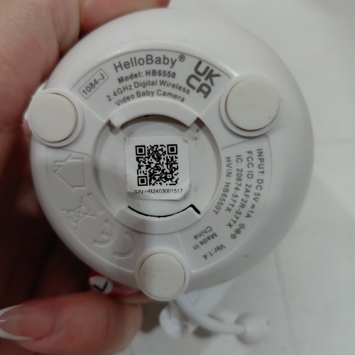 HELLOBABY EXTRA WIRELESS VIDEO BABY CAMERA - WHITE (MODEL: HB6550) image 2