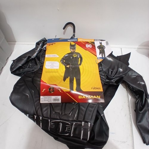 3PC RUBIES BOYS DC BATMAN COSTUME - MEDIUM (8-10) - BLACK (MODEL:703252) image 2