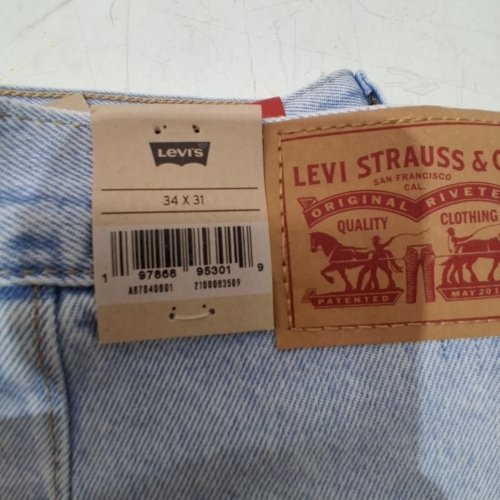 WOMENS LEVIS 94 BAGGY JEAN - 34W X 31L - LIGHT DENIM (MODEL: A3510-0025) image 2