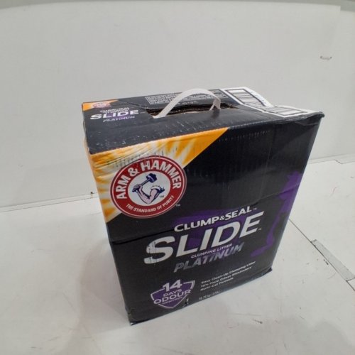 ARM AND HAMMER CLUMP & SEAL SLIDE 99.9% DUST FREE NON-STOP ODOUR CONTROL CAT LITTER - 37LBS image 2