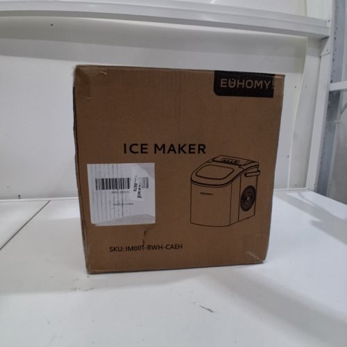 EUHOMY AUTO-CLEAN COUNTERTOP ICE CUBE MAKER - MAKES 26LBS/DAY - WHITE (MODEL:IM-06B) image 5