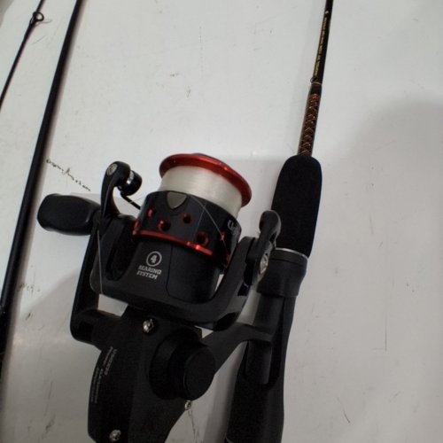 UGLY STICK SHAKESPEARE GX2 SPINNING TRAVEL ROD & REEL COMBO KIT WITH TRAVEL BAG - 5.2:1 RATIO - 5'0" (1.52M) - LIGHT: 4LB-10LBS CAPACITY - BLACK/RED/GOLD - (MODEL: USGXSP503L) image 3