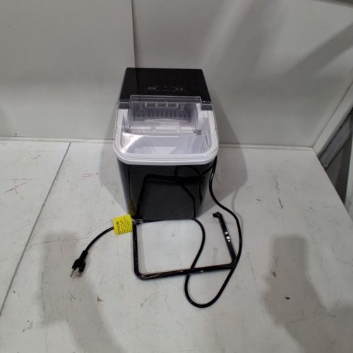 COUNTERTOP ICE MAKER WITH HANDLE AND SCOOP - 26LB - BLACK (MODEL: WBJ-10A) image 3