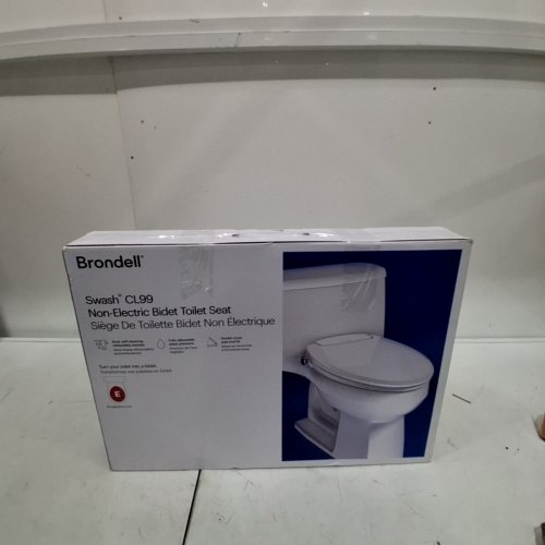 BRONDELL SWASH CL99 NON-ELECTRIC BIDET ELONGATED TOILET SEAT - 18.5" X 14.3" - WHITE (MODEL: CANCL99-EW) image 3