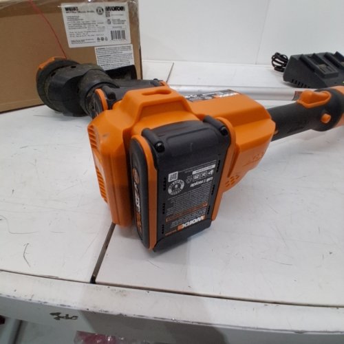 WORX CORDLESS STRING TRIMMER - 40V - 13"- BLACK AND ORANGE (MODEL: WG183) image 2