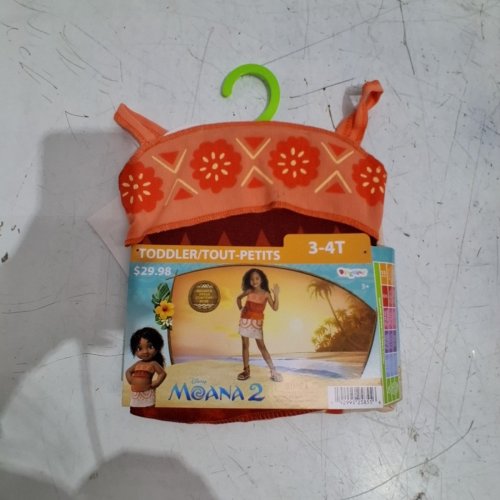 TODDLER DISGUISE MOANA 2 SIMEA COSTUME - 3T-4T- ORANGE (STYLE: 171089S) image 2