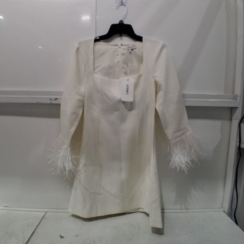 WOMEN'S LIKELY CHER DRESS - SIZE 8 - WHITE (MODEL:YD1810001LYB) image 2