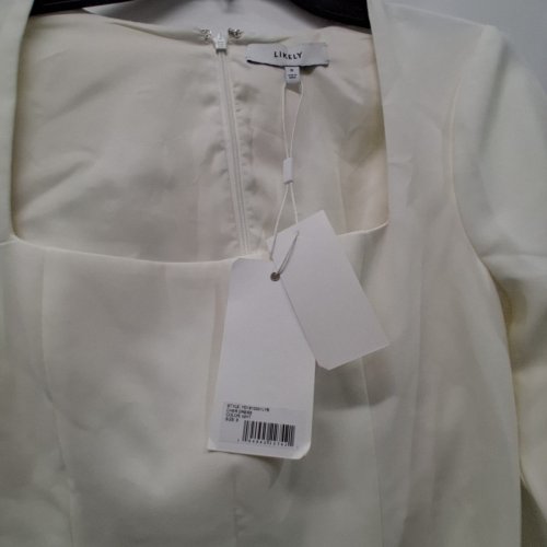 WOMEN'S LIKELY CHER DRESS - SIZE 8 - WHITE (MODEL:YD1810001LYB) image 3