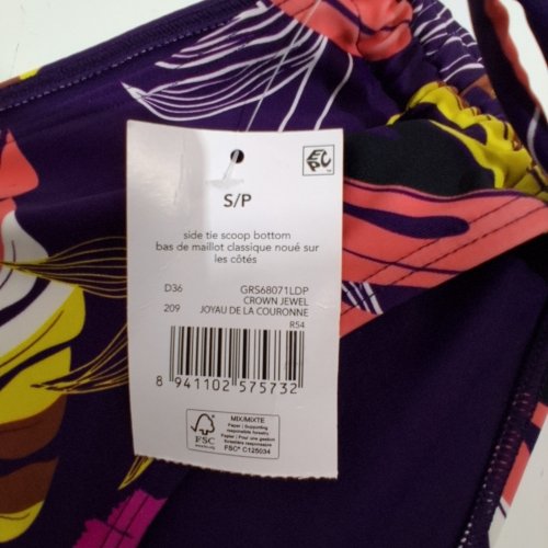 WOMEN'S GEORGE SIDE-TIE SCOOP BIKINI BOTTOM - SMALL - MULTICOLOUR FLORAL (MODEL: GR568071LDP) image 3