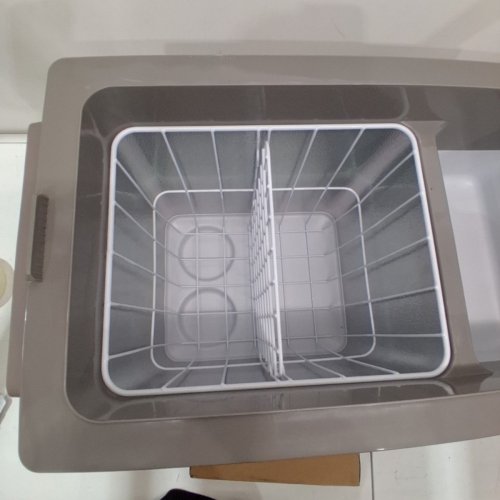 EUHOMY ELECTRIC COOLER CAR REFRIGERATOR WITH BLUETOOTH APP CONTROL - 12V/24V DC - 47QT - BLACK/GREY - (MODEL: CF001-45GR-CAEH) image 3